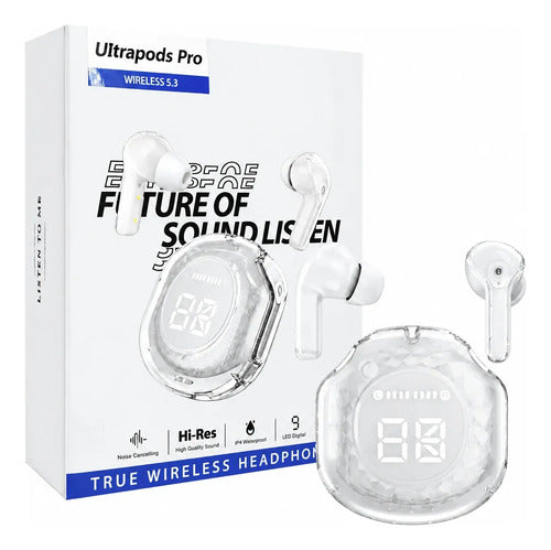 Auriculares Inalambricos Bluetooth Gym Resistente Al Agua Blanco