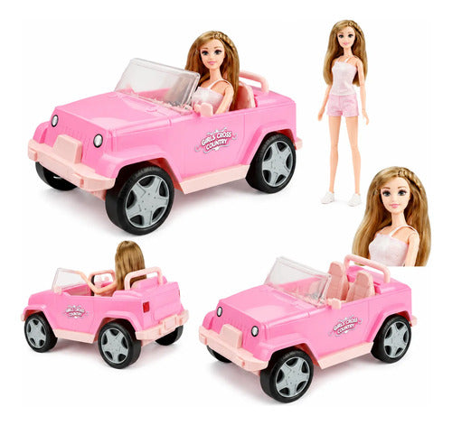 Juguete Moto Muñeca Casco Regalo Cumpleaños Navidad Plástico Rosado