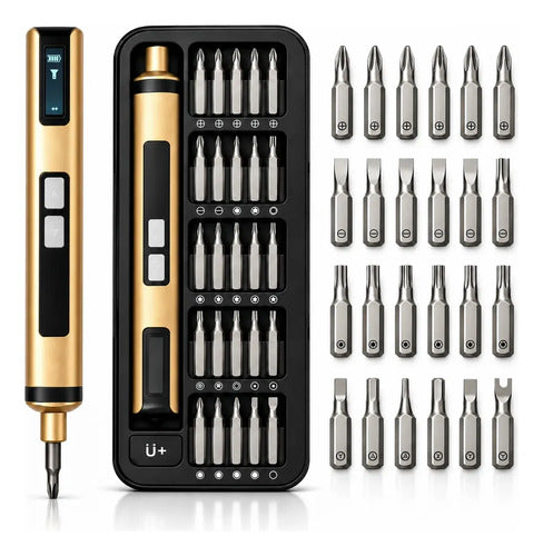 Destornillador Electrico De Precision 25 En 1 Led Celular Manualidades Trabajo Manual Esfuerzo Delicado Cuidadoso 60 Hz