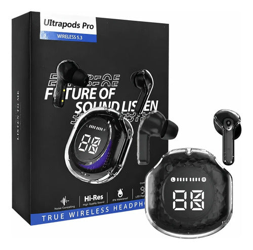 Auriculares Inalambricos Bluetooth Gym Resistente Al Agua Negro