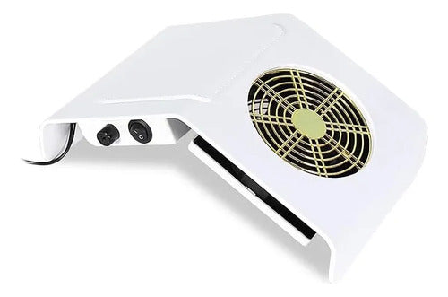 Colector Extractor Polvo Uñas Reposabrazos Manicura Pedicura Blanco