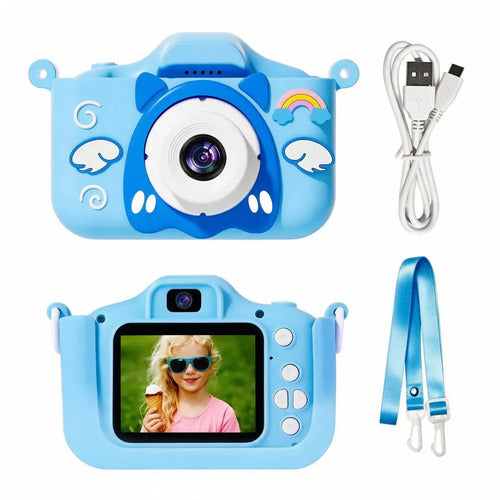 Cámara Infantil Digital Recargable Usb Niños Niñas Fotos Videos Juguete Regalo Cumpleaños Pantalla Selfie Mini Portátil 