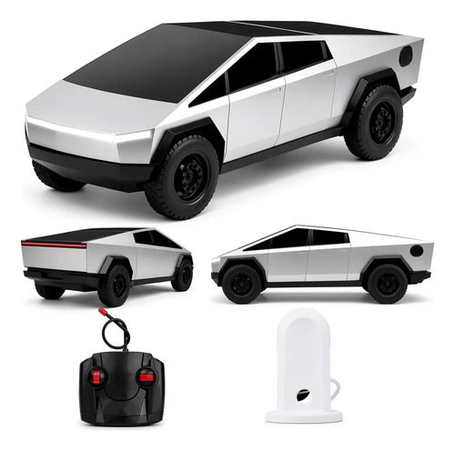 Auto Juguete Tesla Control Remoto Cybertruck Dia Del Niño Plateado