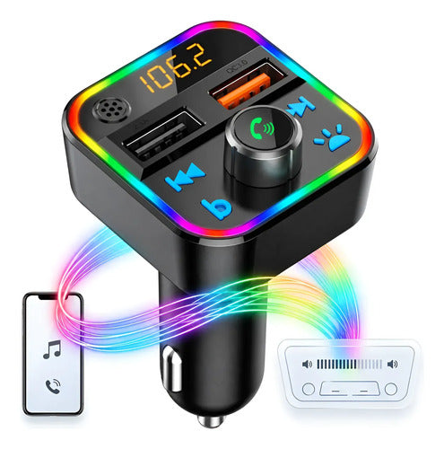 Adaptador Bluetooth Audio Usb 5.4 Receptor De Audio Auto