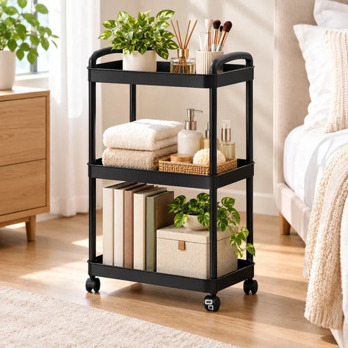 Carrito Organizador Ruedas Estante Cocina Baño Multiuso Verdulero Frutero Rack Auxiliar Móvil Rodante Lavadero Despensa 